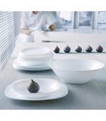 Carine White Dessert Plate - Image 2