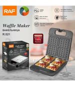RAF 4 Slices Electric Waffle Maker R-521 - Black/silver - Image 5