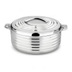 Homeway - 14000mls Waves Insulated Casserole Hot Pot with Chrome finish