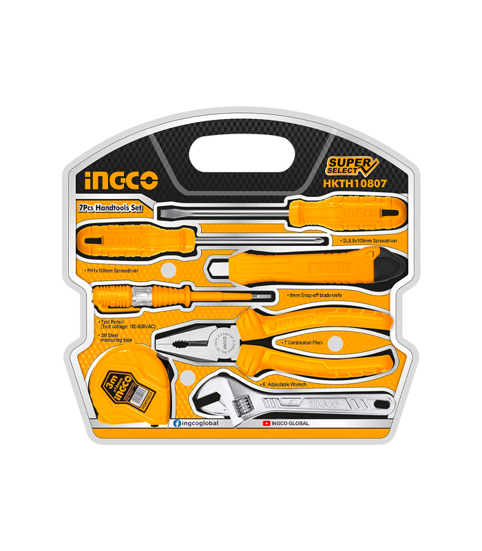 Ingco HKTH10807 Hand Tool 7-Pieces Set Ingco HKTH10807 Hand Tool 7-Pieces Set - Image 1