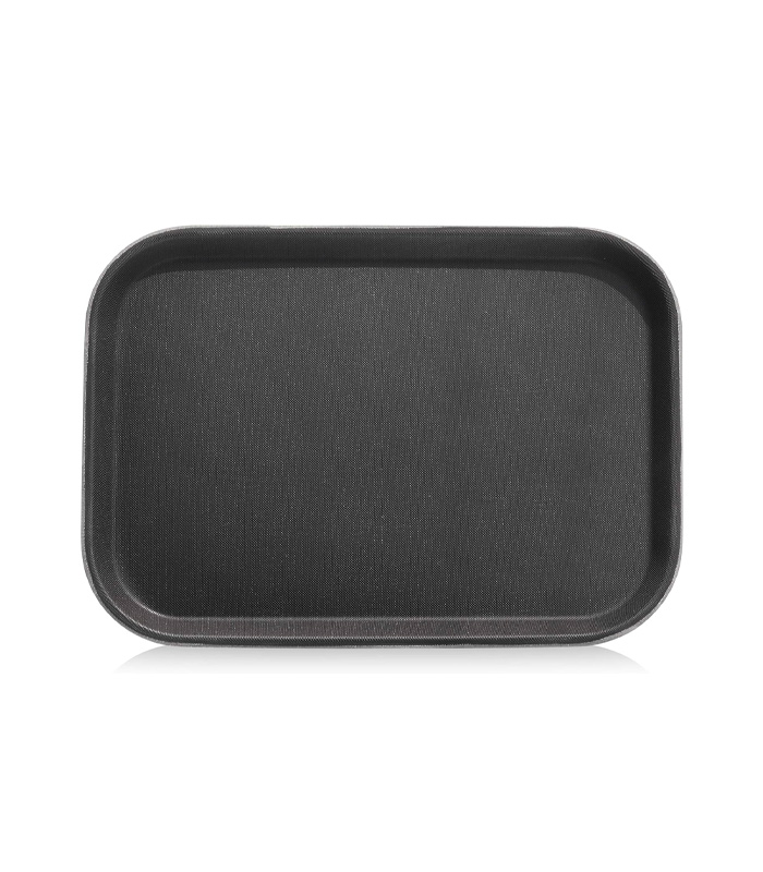New Star Foodservice 24852 RRestaurant Grade Non-Slip Tray, Plastic, Rubber Lined, Rectangular, 10-Inch x 14-Inch, Black Roll over image to zoom in 3 VIDEOS New Star Foodservice 01 New Star Foodservice 24852 Restaurant Grade Non-Slip Tray - Image 1