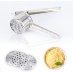 Potato Ricer, Stainless Steel Potato Ricer for Mashed Potatoes