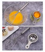 Stainless Steel Manual Stir Egg Liquid Cream Baking Stir Bar - Image 2