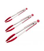 Stainless Steel Silicone Kitchen Tongs - Image 6
