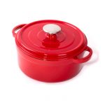 Sürel Casserole 32 cm Cast Iron Red Set of 2