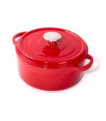 Sürel Casserole 32 cm Cast Iron Red Set of 2