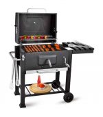 BBQ Grill Charcoal Smoker Barbecue Grill with Side Shelf