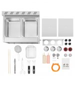 Commercial Gas Deep Fryer 12L Countertop Stainless Steel Dual Tank - Image 3