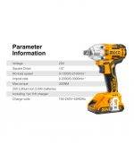 ING CIWLI2038 20V Cordless Impact Wrench - Image 4