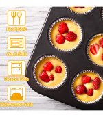 Non stick mini muffins tray 12holes - Image 3