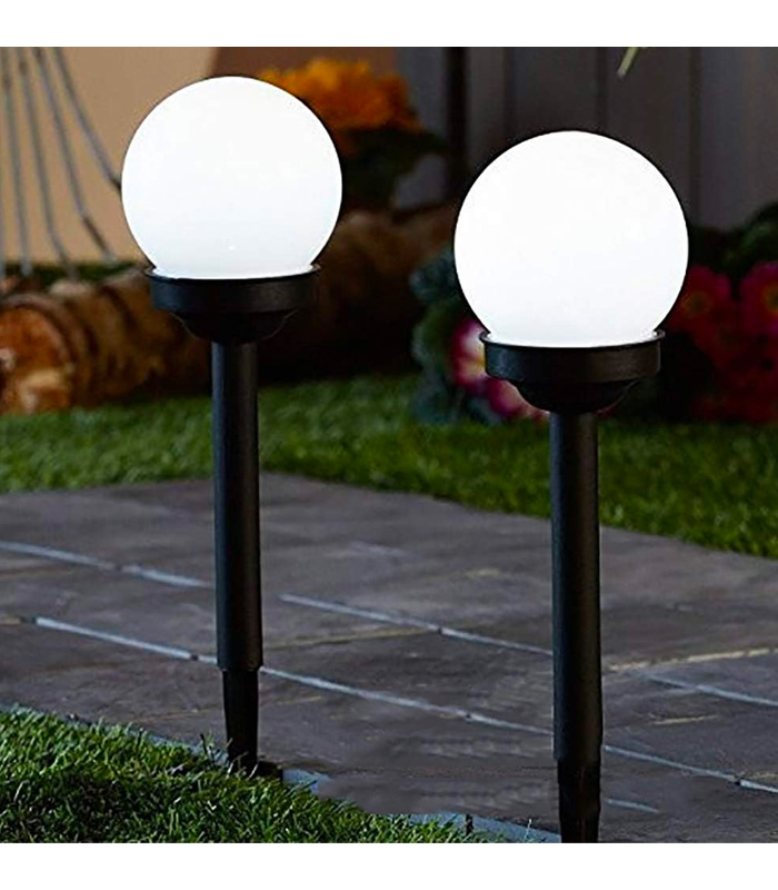 Round Ball LED Garden Solar Power Light Round Ball LED Garden Solar Power Light - Image 1