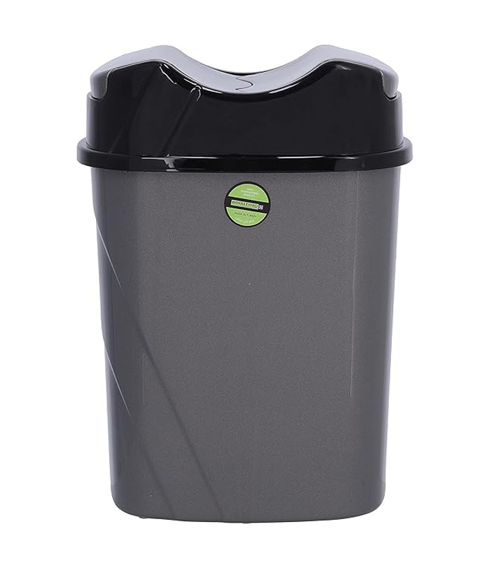 Royalford Plastic Dust Bin RF10114 Wet:Dry Garbage With Lid 8.5L, Multi Royalford Plastic Dust Bin RF10115 Wet/Dry Garbage Bin with Lid 15L, Multi - Image 1