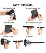 Solar Lawn Lights for Outdoor, Waterproof LED Lamp for Walkway Path - Image 4